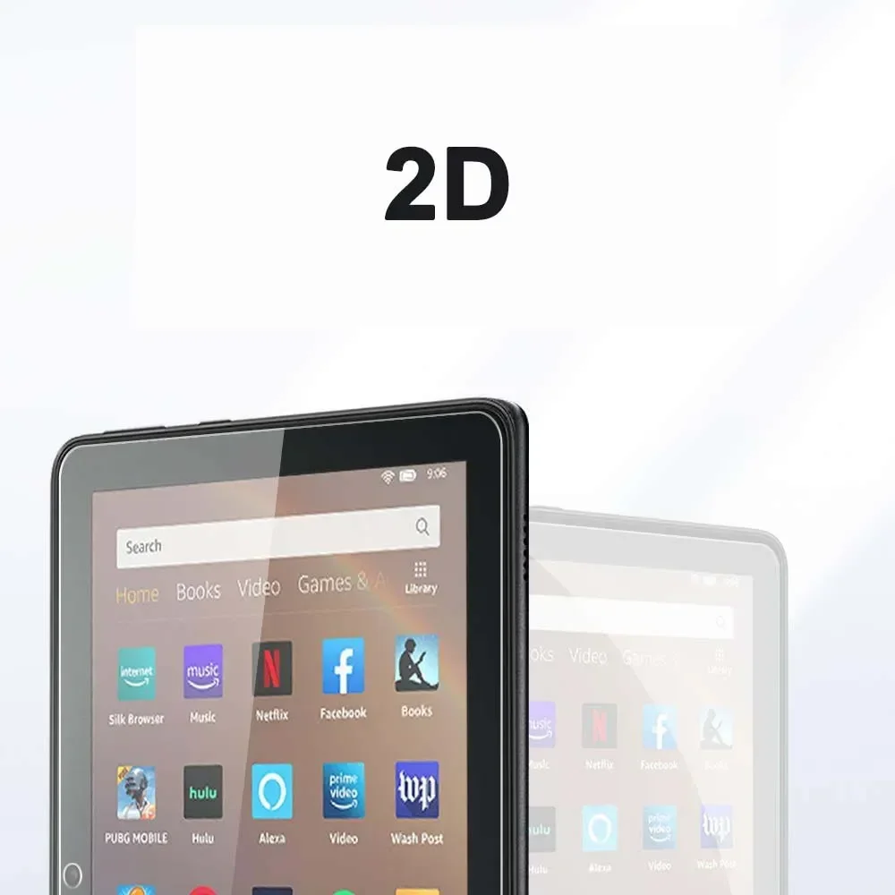 2Pcs HD Anti Scratch Tempered Glass Screen Protector For Amazon Kindle Fire HD 7 8 10 Kids Pro Plus 2022 2021 2020 Fire Max 11