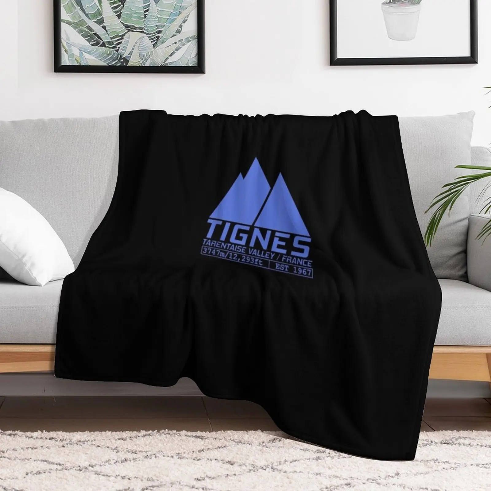 Tignes Espace Killy France Skiing French Ski Resort Throw Blanket