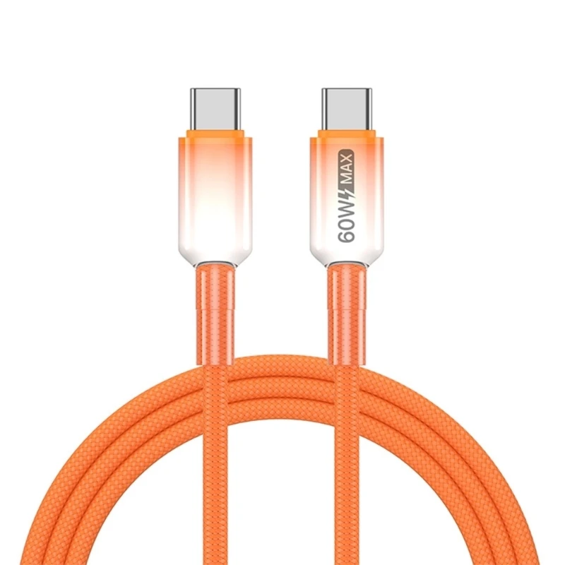  60W Type C Charging Cable Fast Speed Data Sync 480Mbps for Various Gadgets