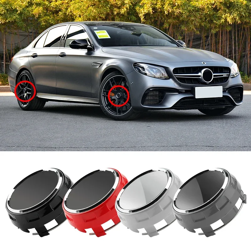 

4pcs/lot 75mm A0004000900 Car wheel Hub Cap Emblem badge logo for Mercedes Benz AMG C43 C63 E43 E53 E63 W205 W213 Accessories
