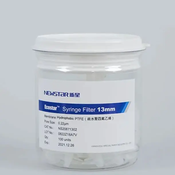 Hydrophobic PTFE Membrane Syringe Filters Virgin medical grade PP housing Ultrasonic Welded Air/Gas Venting Lab Filtration