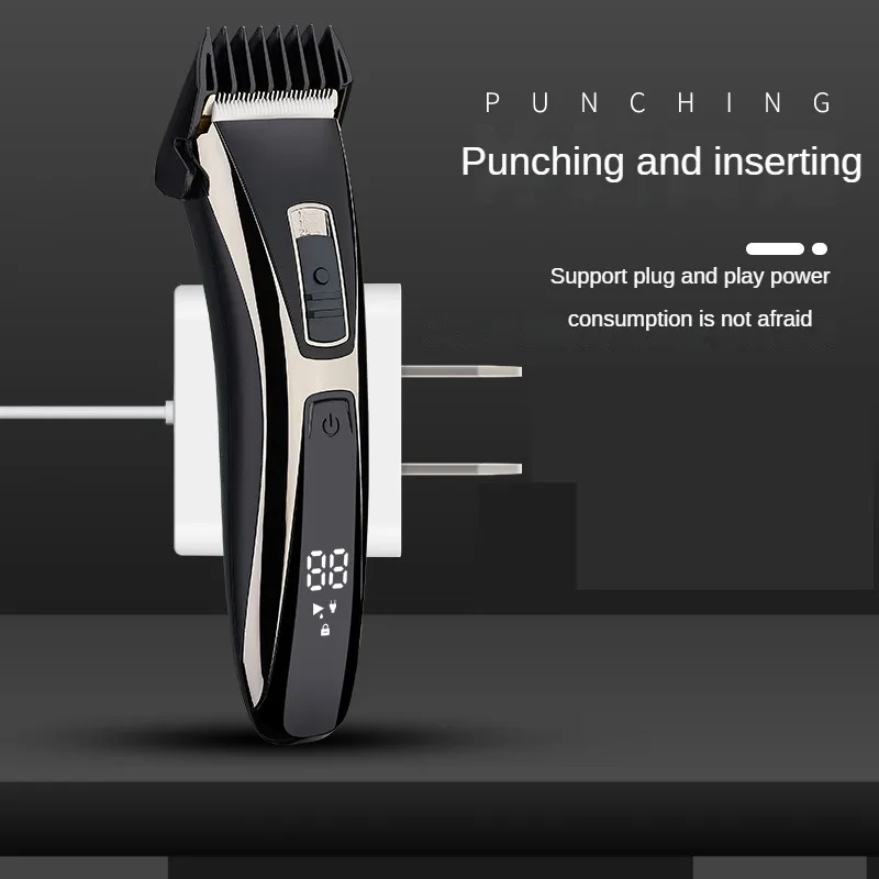 Electric Hair Clippers Adult Children Shaving Hair Trimmer 3-Speed Mode Intelligent Display USB Charging Long Lasting Endurance