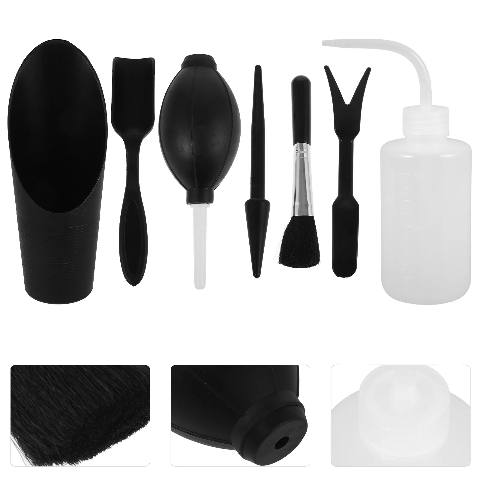 1Set Succulent Gardening Tools Set Small Shovels Planting Transplanting Stainless Steel Plastic Indoor Bonsai Soil Tools