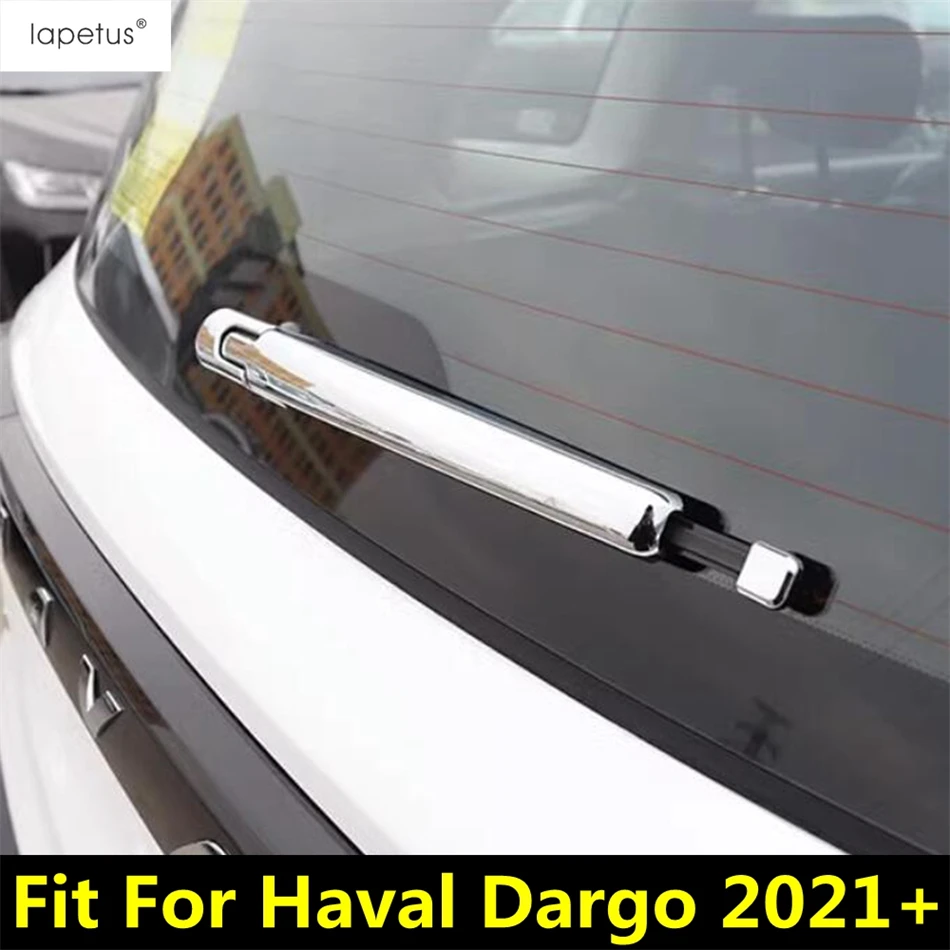 

Rear Windshield Windscreen Window Rain Wiper Decorative Sequins Cover Trim For Haval Dargo 2021 2022 2023 ABS Chrome Accessories