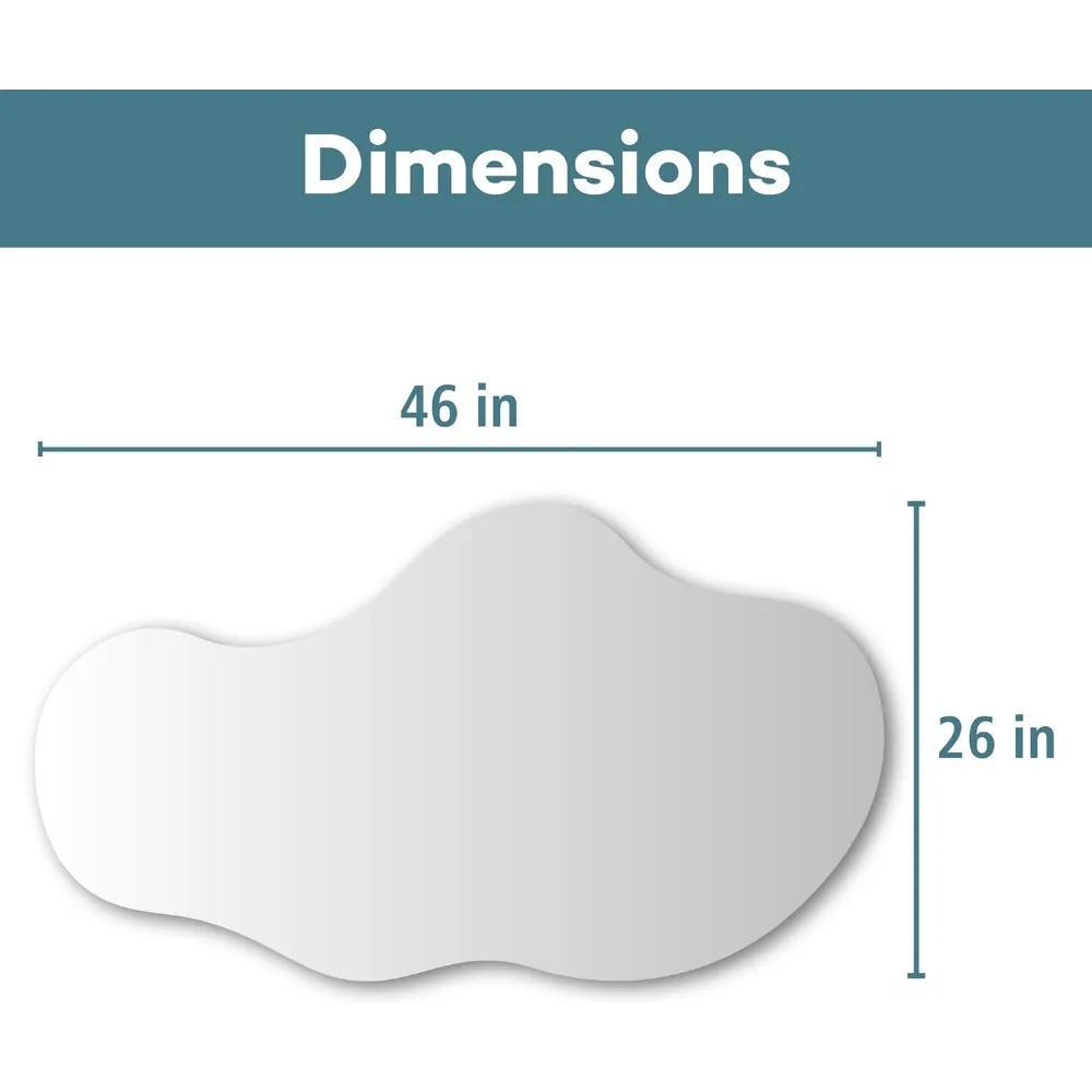 Schmink spiegel ungerade geformte Spiegel moderne Dekoration für Eingänge und Wohnzimmer-ästhetische, wand montierte Wellens piegel optik