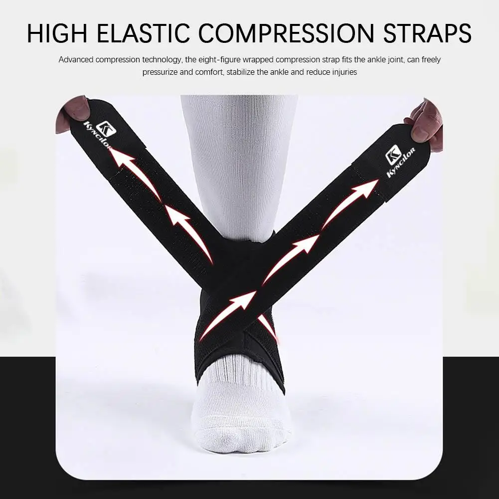 Professional Sports Ankle Support Running Fitness Adjustable Compression Protective Ankle Bandage Ankle Support Brace Protector