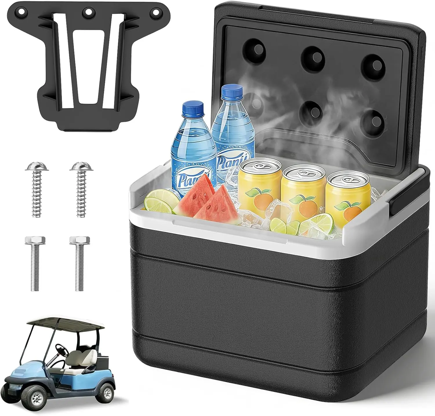 glaciere-pour-voiturette-de-golf-avec-kit-de-fixation-compatible-club-car-precedent-tempo-et-onward-oem-102588101-103886801