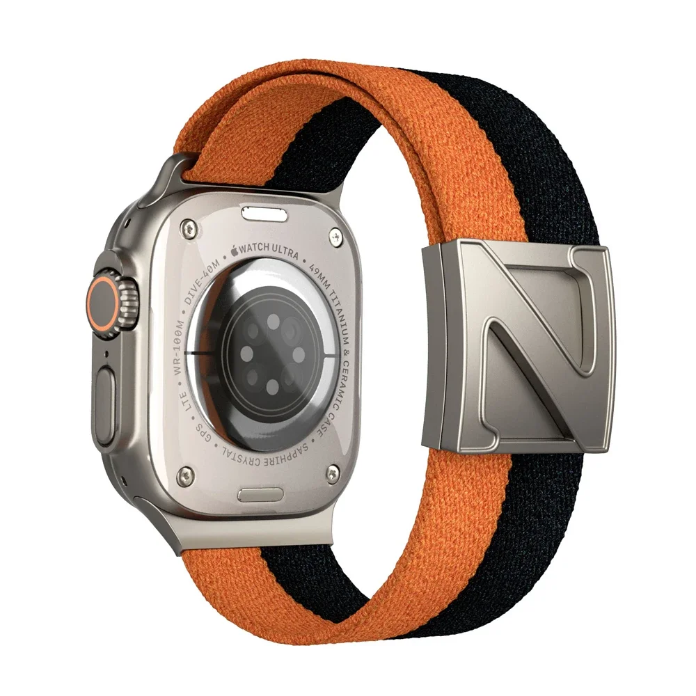 Watch Band For Apple Watch 42/44/45/46/49mm 38/40/41mm Nylon Fashion leisure Watch Strap for Watch Series Ultra2 Se 10/9/8/7/6/5