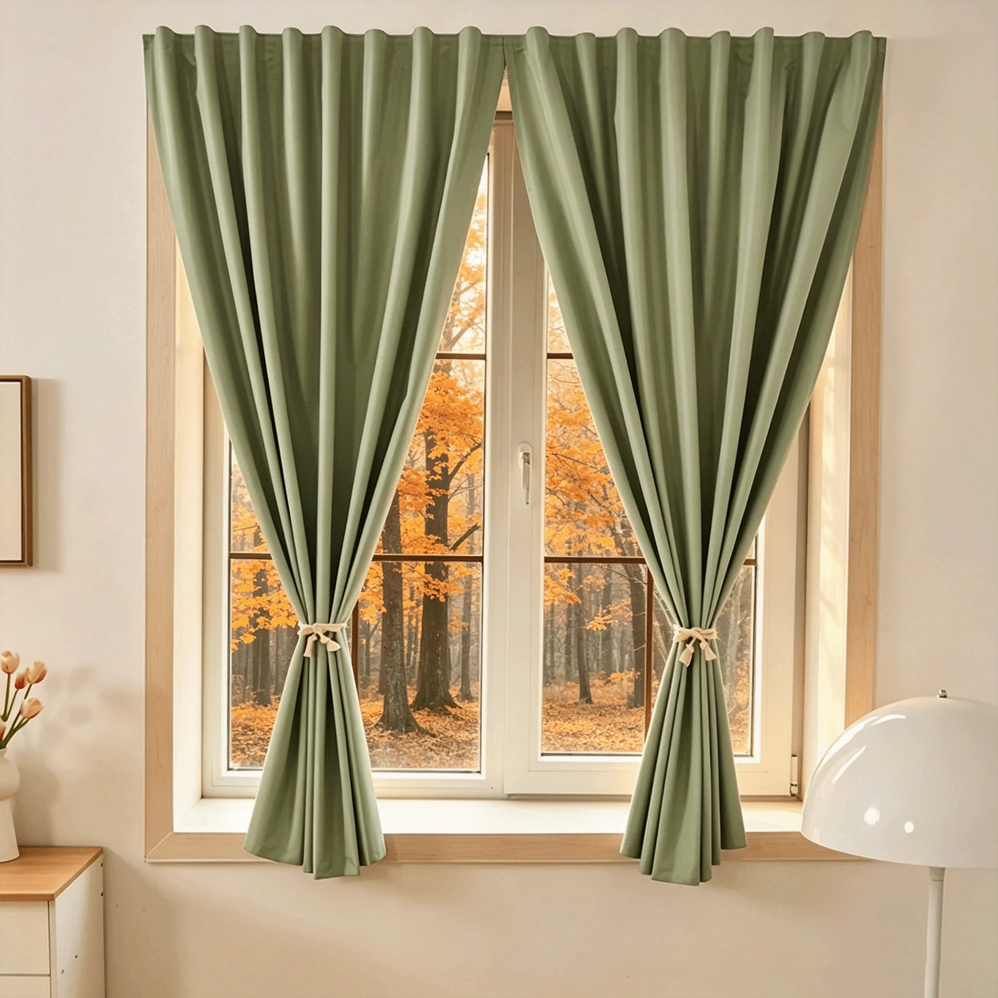 100% Opaque Curtains, UV-Protective Bedroom Curtains, Living Room privacy Curtains, Black Self-Adhesive Curtains