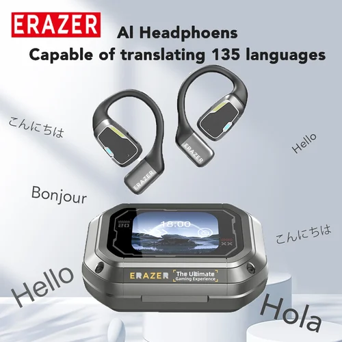 Imagen 2 del producto Auriculares inalámbricos con traductor inteligente XP6, auriculares con traducción Bluetooth, aplicación ecualizador de traducción en tiempo real