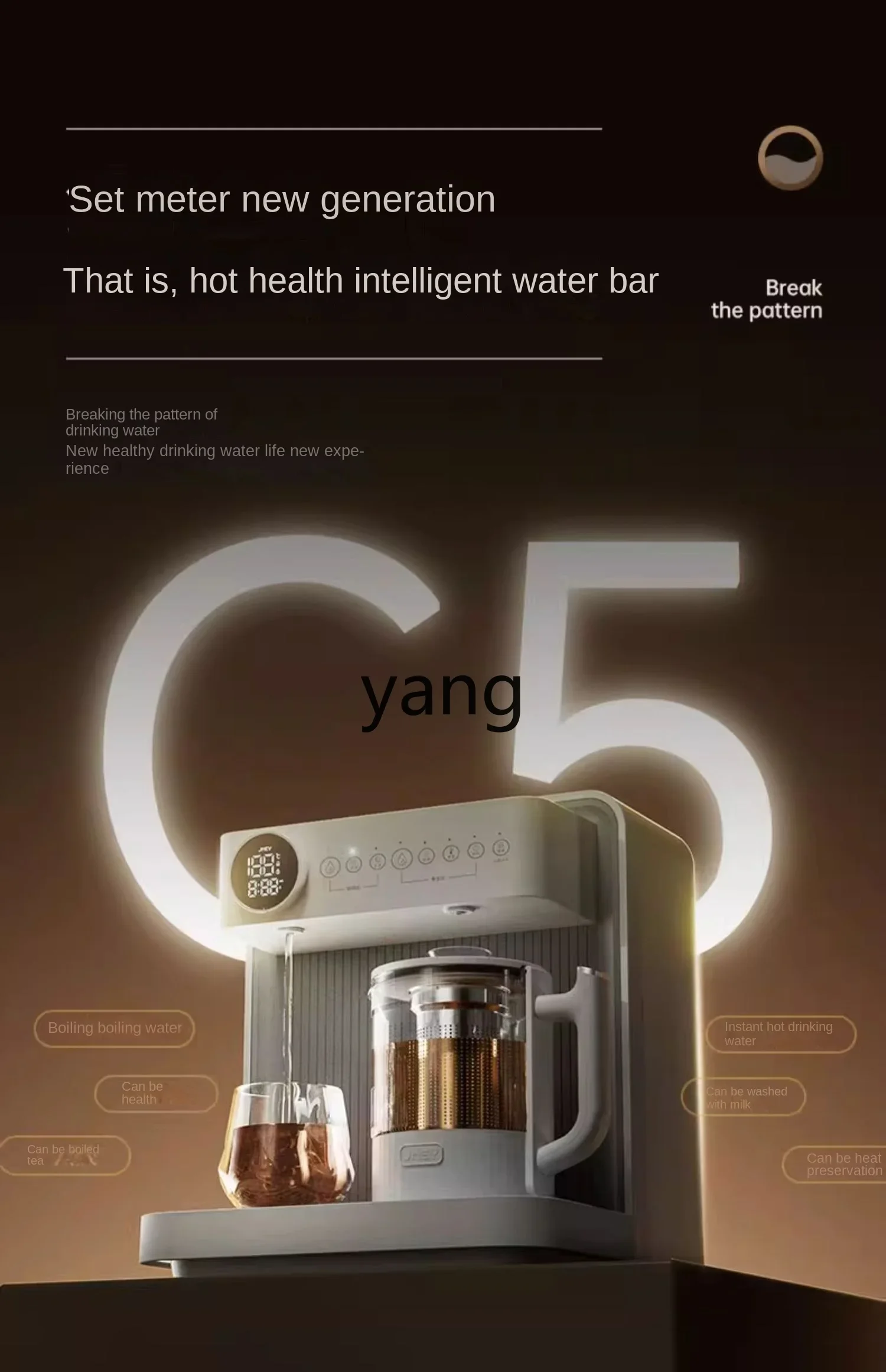 CX Waterdispenser Desktop Direct Drink Tea Machine Huishoudelijk Geïntegreerd