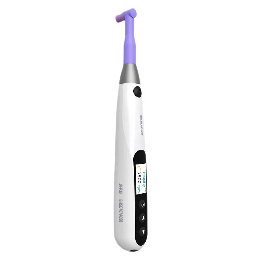 

New Design! Denta Portable Wireless LCD Electric Polishing Hygiene Prophy Handpiece 360 Swivel with 2 Disposable Prophy Angles