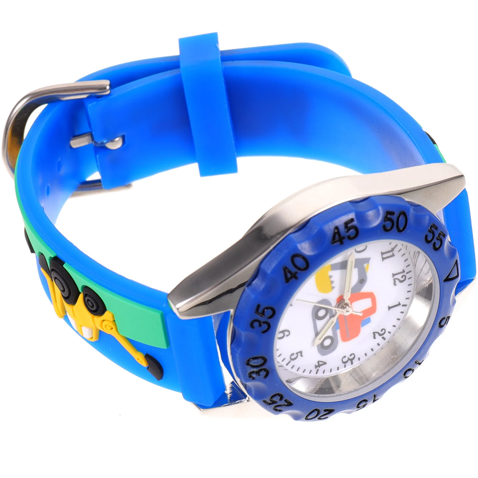 Quartz Electronic Watch Cartoon Strap Adjustable Digital Watch for Students Learning Wristwatch