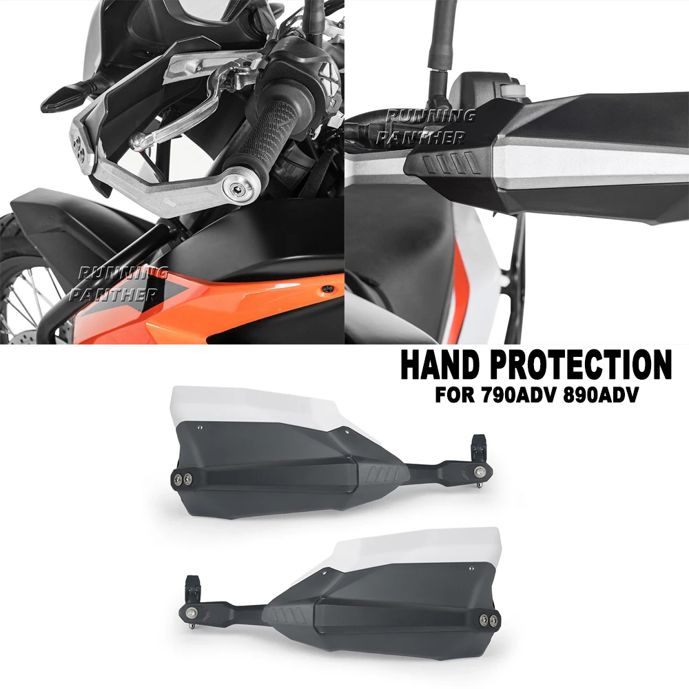 Motorcycle Hand Guard Wind Deflector Handlebar Handguard Protector Brush Bar Kit For 790ADV 890ADV 790 890 ADV Adventure