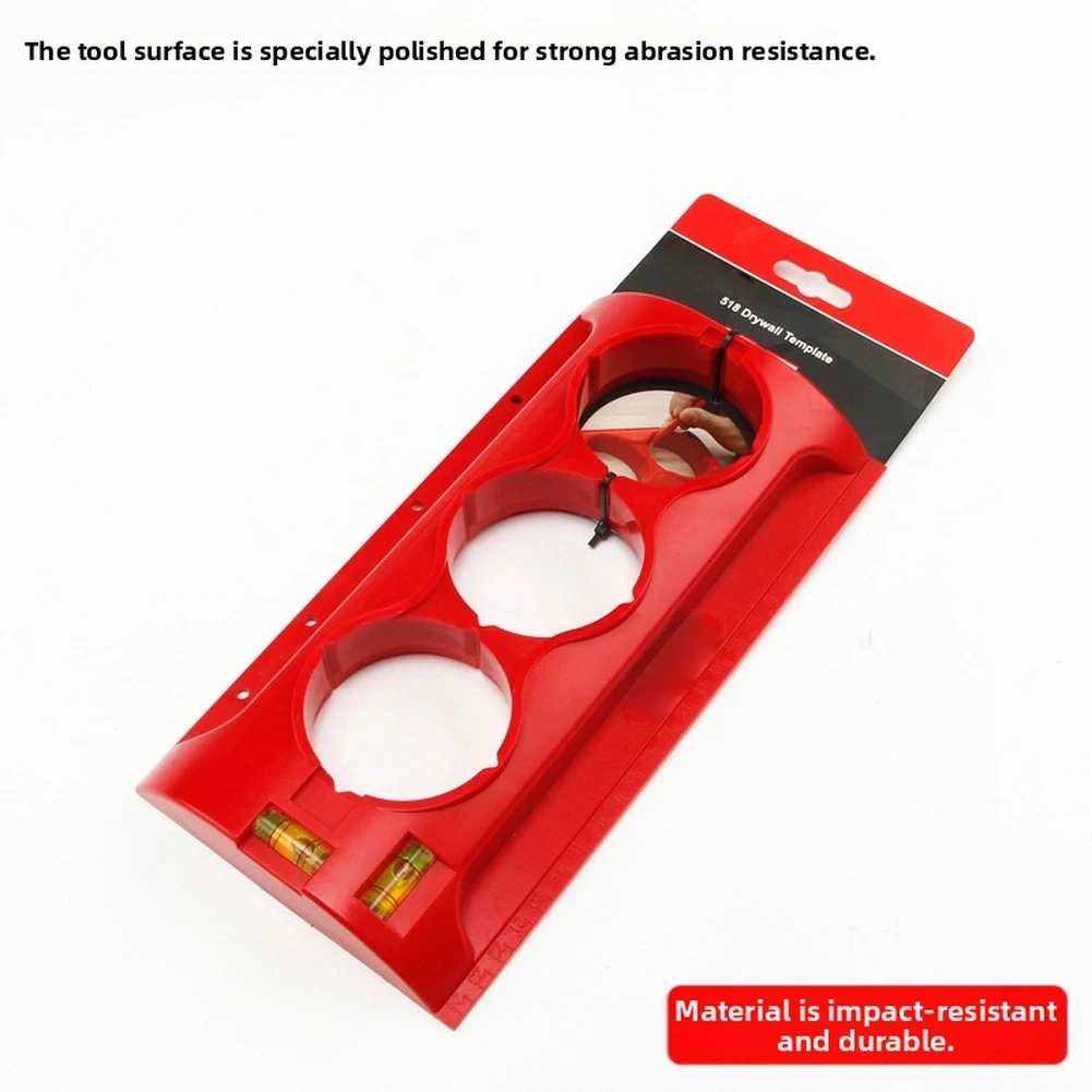1Pc Drill Guide Hole Locator Punch Guide Plastic Measuring Tool Hole Fixing Clamp Balance Hole Locator For Drywall Hole Locator