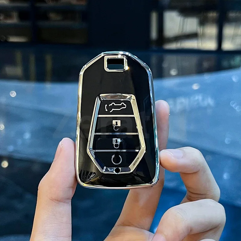Remote Control Keyless Fob Protector for Isuzu 2021 2022 New MU-X X Series DMAX D-Max X-Terrain Pickup TPU Car Key Case Cover