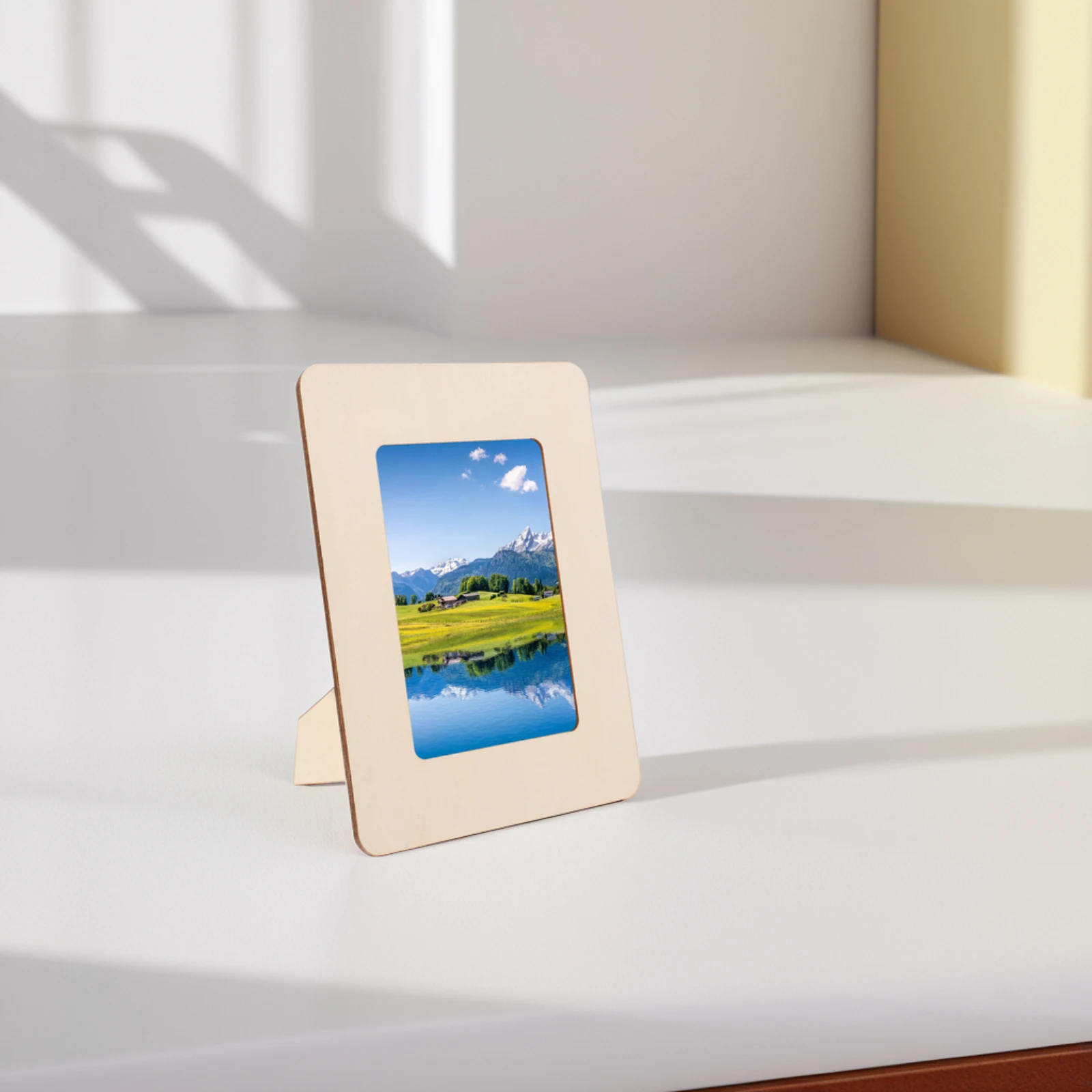 10 stuks mini houten fotolijsten voor kinderen doe-het-zelf-knutselprojecten ongeverfd kleine fotolijsten decoratieve houten knutselset voor school