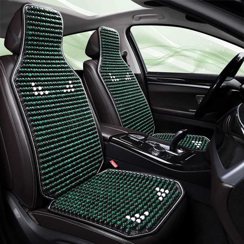 

Five-Piece Wooden Bead Car Seat Covers, Little Monster Budget Edition, Breathable for All Seasons, Fits Most Cars, SUVs