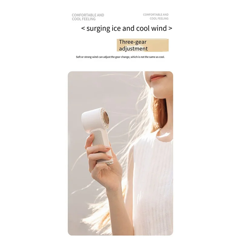 Portable Handheld Fan Mini Air Conditioner Fan, 2000Mah USB Rechargeable-AB52