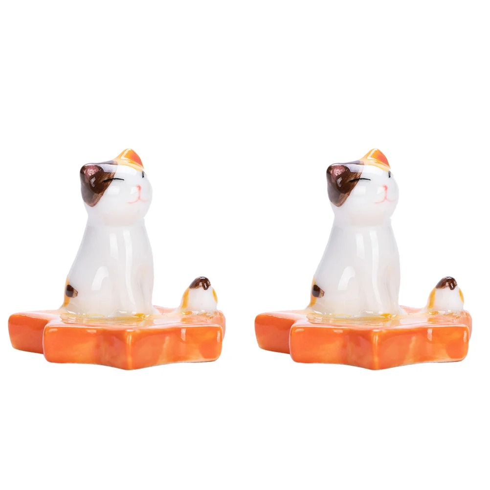 2 قطعة حامل عيدان السيراميك حسن المظهر شعور أنيق حفلة مأدبة المنزل استخدام مواد ذات جودة طويلة الأمد