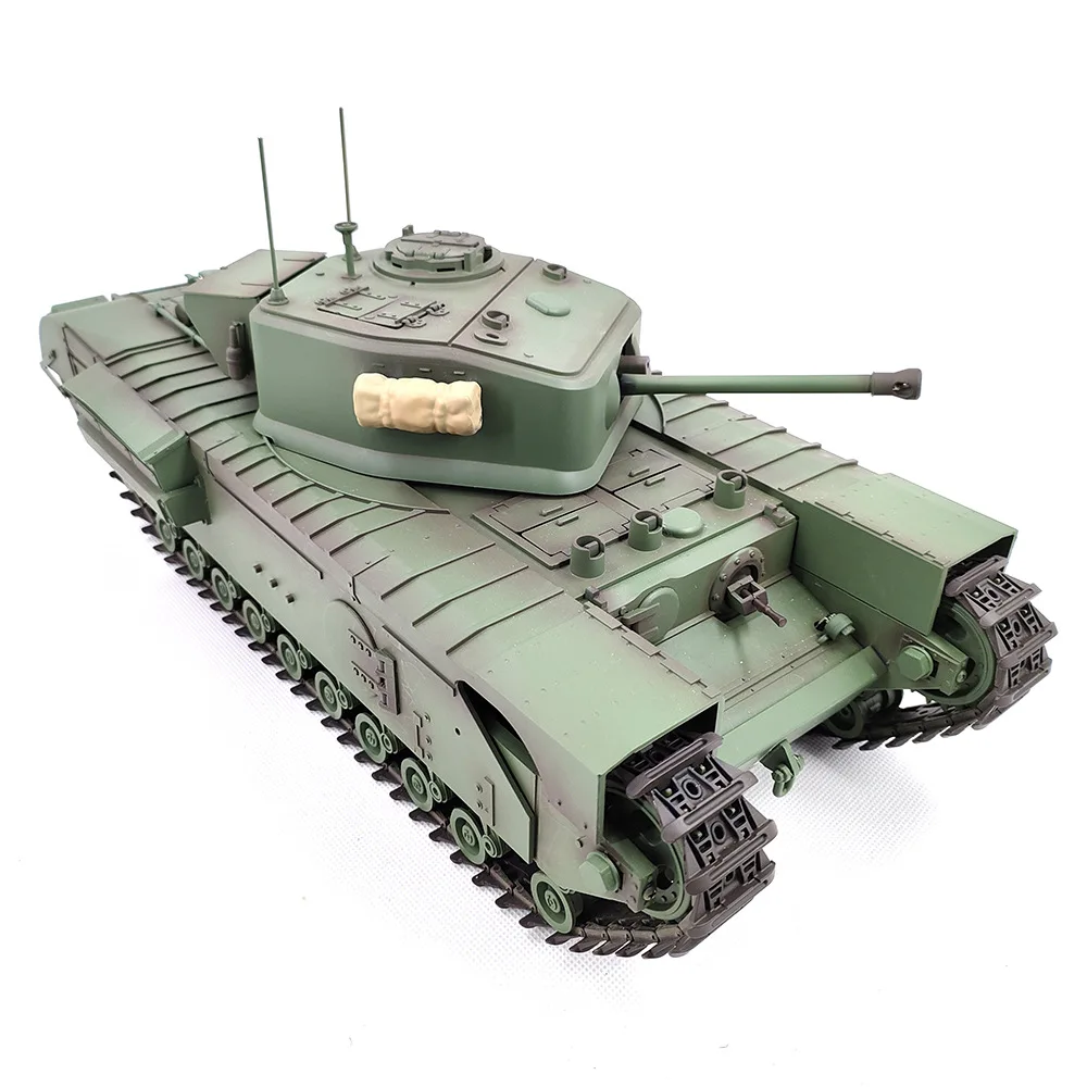 1:16 Remote-Controlled Tank Garage Soldier Passenger Churchill C2310 Full Scale Electric Rc Tank Children's Military Model Toy