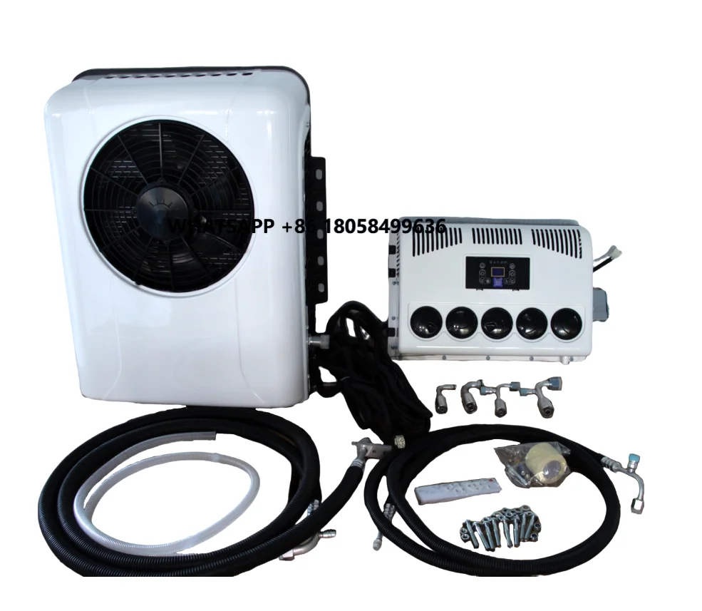 

DC 24V Electric Car air Conditioner Compressor Systems for Tractor Cab or Bus Trucks QKT-30D White