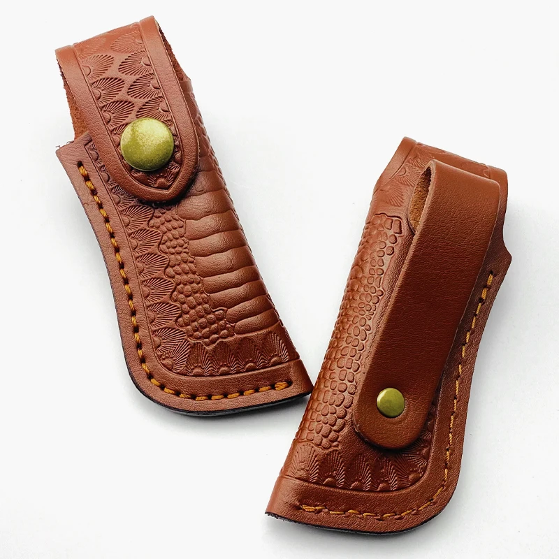 Folding Knife Scabbard Knife Cover Cowhide Folding Knife Storage Customization