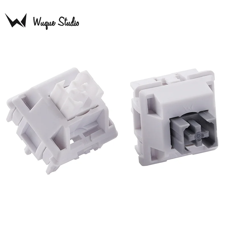 Imagem -01 - Wuquestudio ws Switch Sentimento Tátil Linear Silencioso Carcaça de Nylon Pom Stem Lubed Primavera de Estágio Único 35 Pcs 635g
