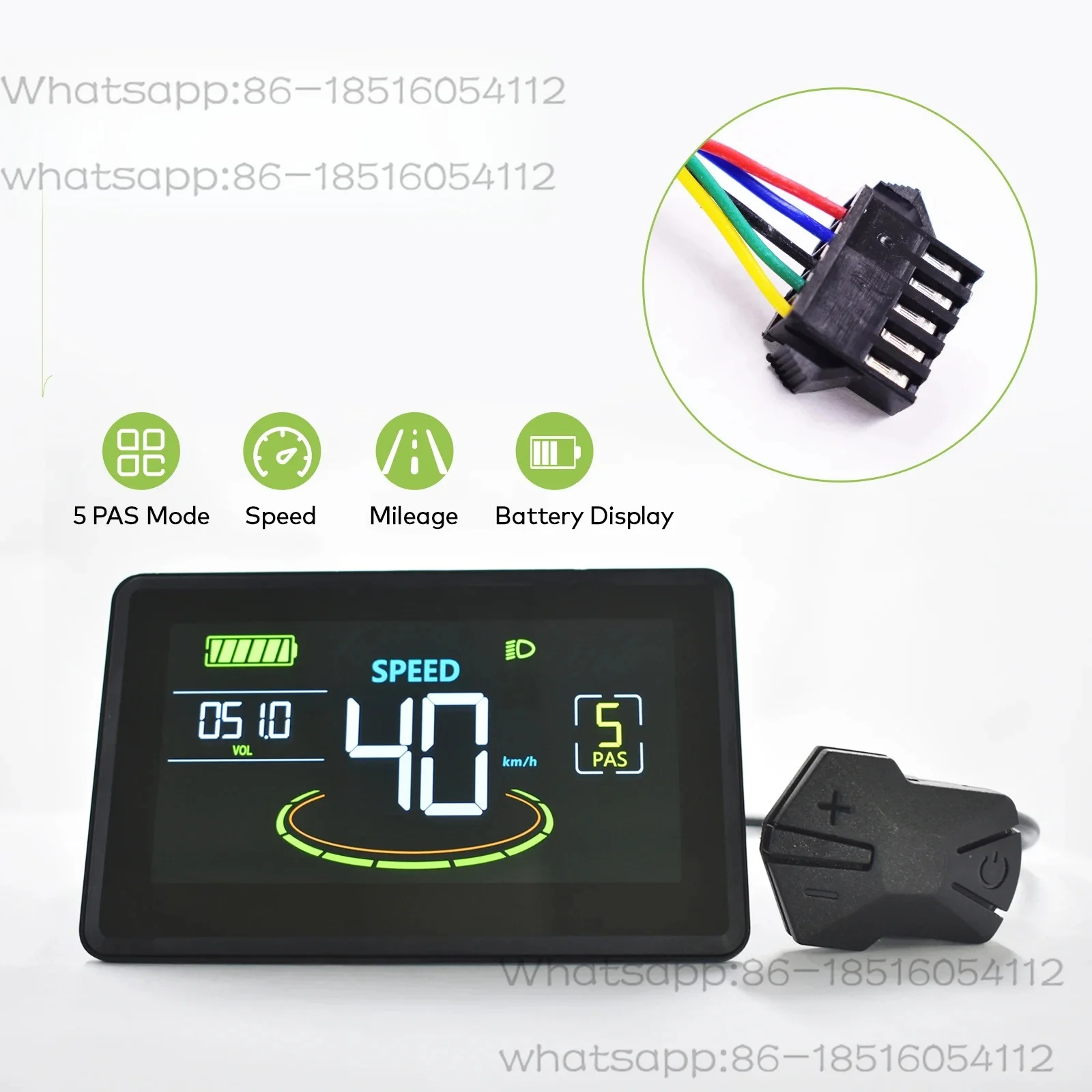 H6C Bicycle Computer Large Screen Led Cycling Computer Odometer Accurate Waterproof Bicycle Speedometer E Bike Accessories