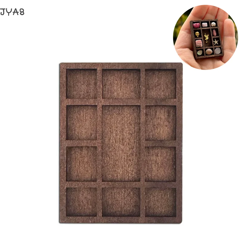 

Miniature Trinket Shelf,Jewelry Display Tray,Miniature Display Shelf,Portable Collectibles Holder Wood Mini Jewelry Holder
