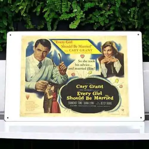 Every Girl Should Be Married Metal Movie Poster Tin Sign Plaque Film 8