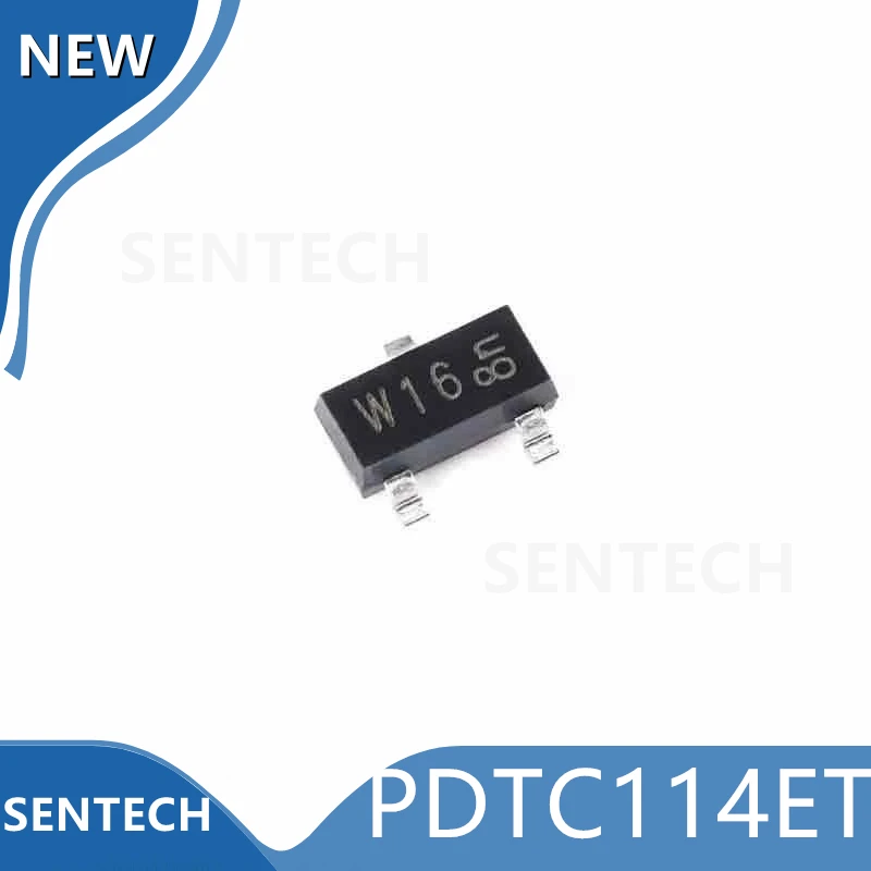 100PCS/LOT 100% New Original PDTC114ET SOT-23 (W16) NPN resistor-equipped transistors