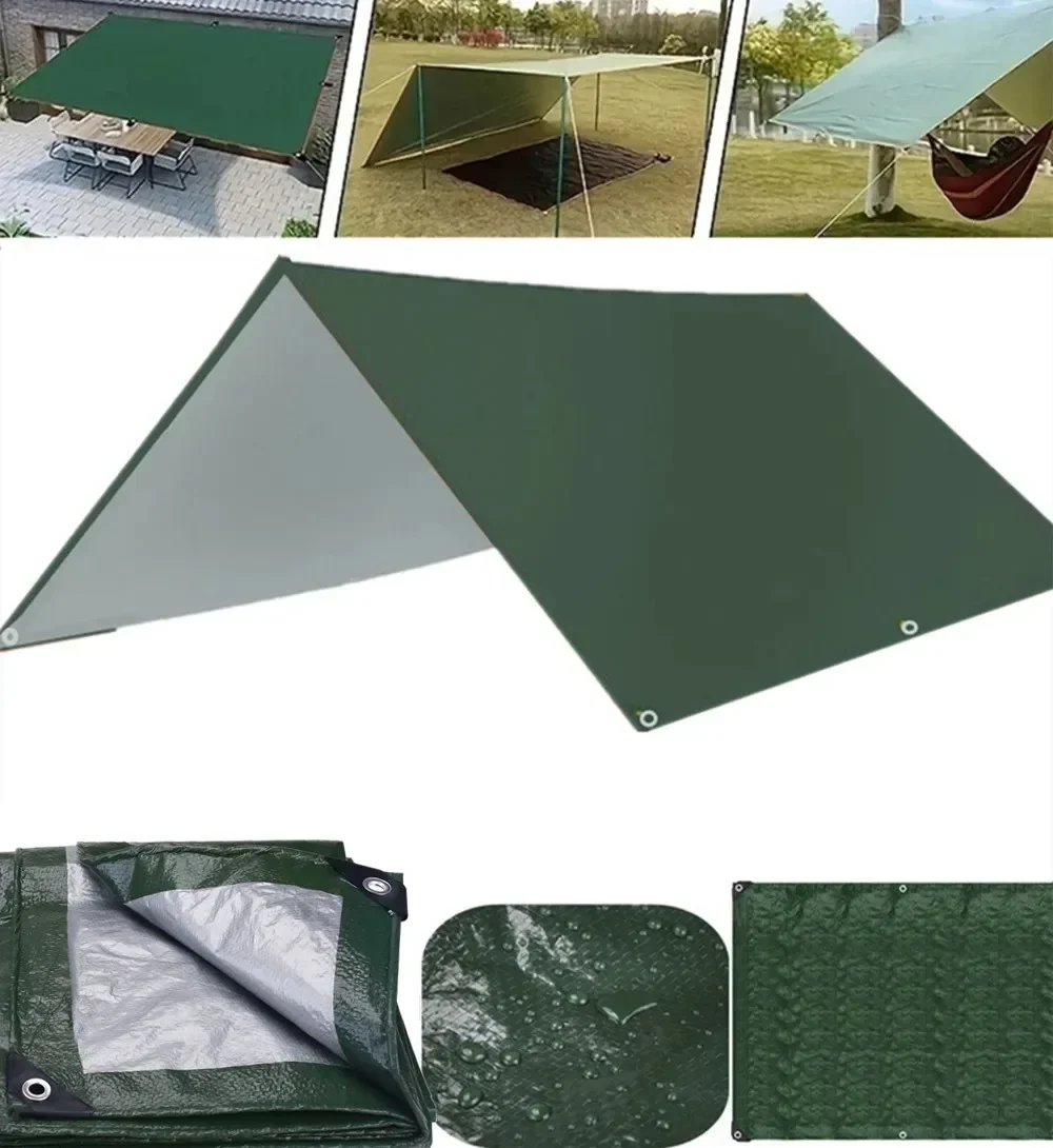 Camping Sun Shelter Tarp Waterproof Tent Tourist Awning Shade Garden Canopy Beach Sunshade Outdoor Ultralight Sun Shelter