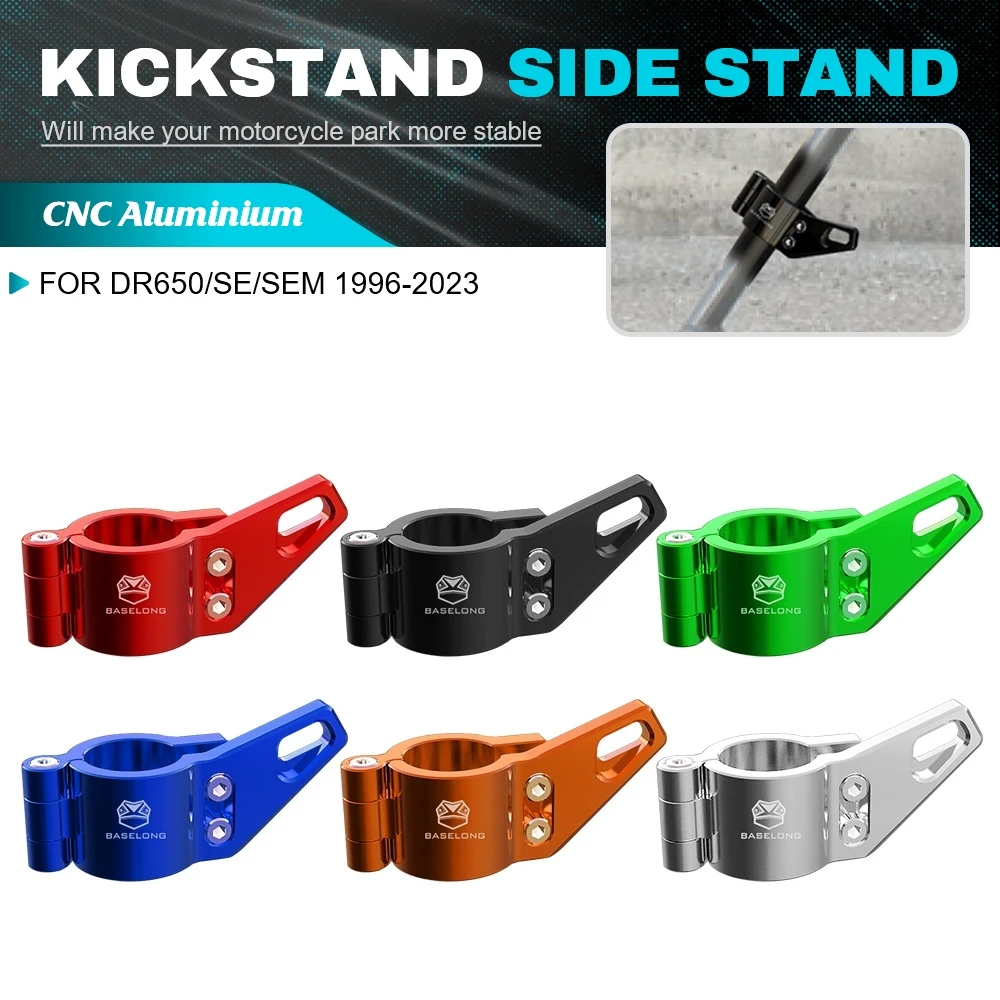 

Motorcycle CNC Accessories Kickstand Side Stand Support Extension Assist Tool For Suzuki DR650/SE/SEM 1996-2023 All Years