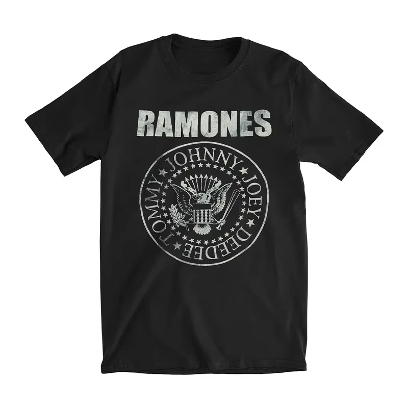 2026 Ramones  American Legendary Punk Band Casual T-shirt Men's and Women's Luxury Band Brand
