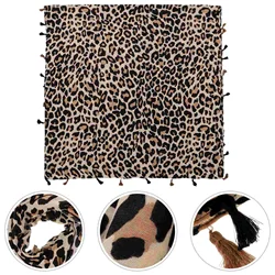 Shawl Long Scarf Women Leopard Accessories European and American Cotton Beige Miss