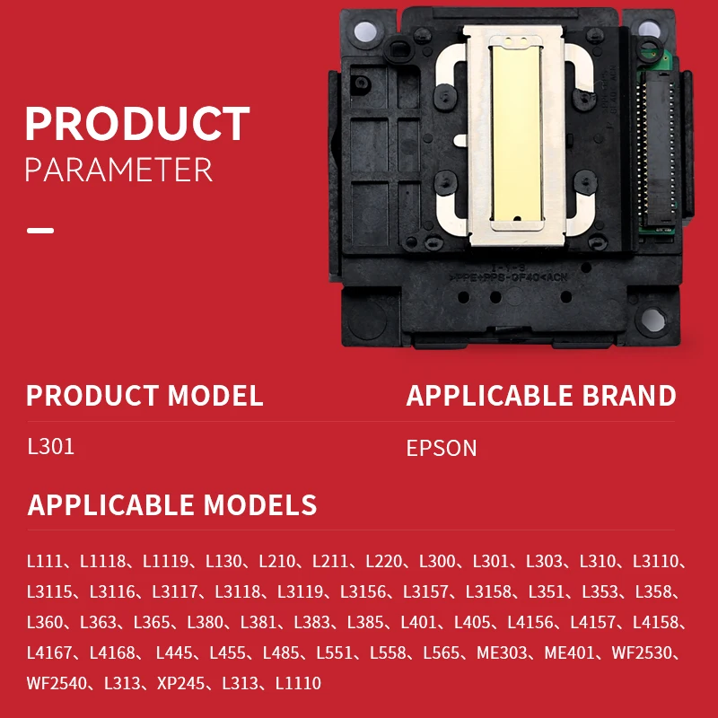 Imagem -02 - Cabeça de Impressão para Impressora Epson Et2500 Et2550 Et2610 Et2650 Et2700 Et2714 Et4500 Et4550 L350 L360 L362 L365 L400 L405 L3115