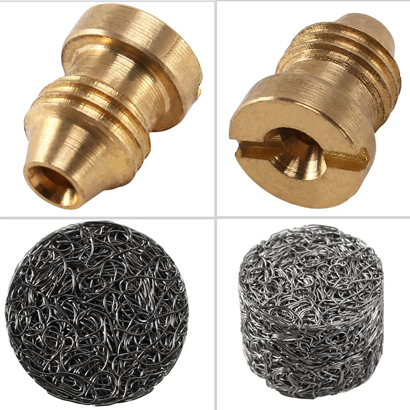 2025 New 4 Pieces Foam Cannon Orifice Nozzle Tips And 10 Pieces Foam Maker, Universal 1.1 Mm Thread Nozzle And Mesh Filter