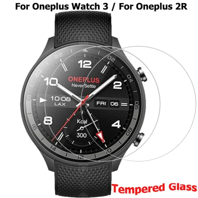 3 Stück gehärtete Glasfolien für Oneplus Watch 3/OnePlus Watch 2R, Displayschutzfolie, Schutzglasfolie, Zubehör