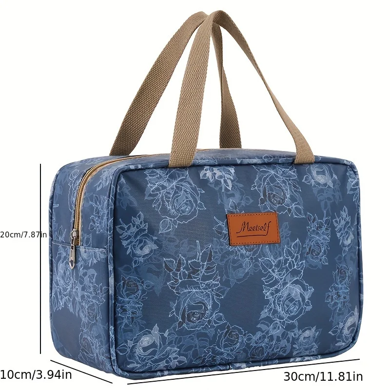 1PC New Portable Makeup Bag, Wash Bag, Travel Outdoor Large Capacity Portable Storage Bag, Bathing Waterproof Shower Bag