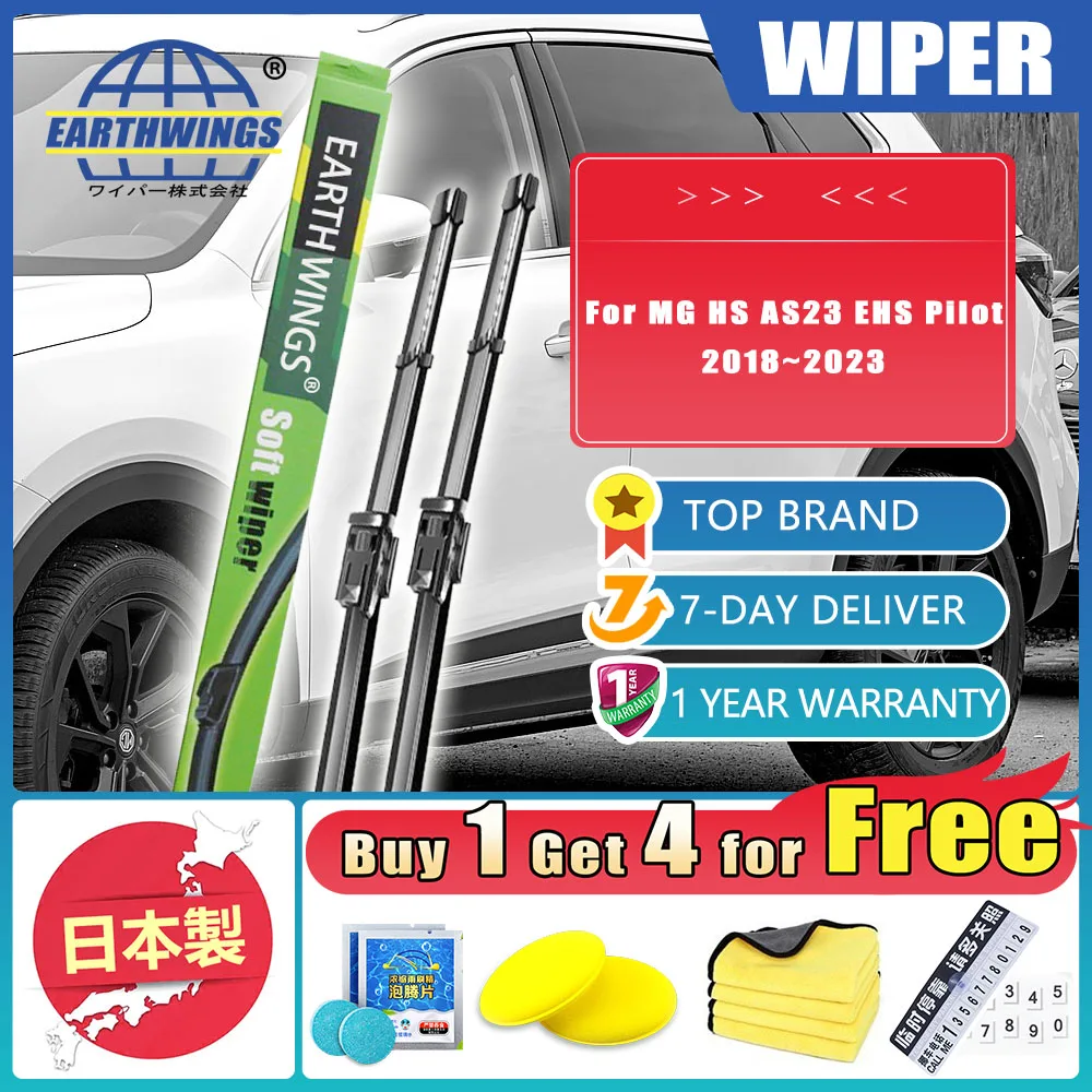 

Car Front Rear Wiper Blade For MG HS AS23 EHS Pilot 2018~2023 2019 2020 2021 2022 2023 2018 Windows Windshield Windscreen Brushe