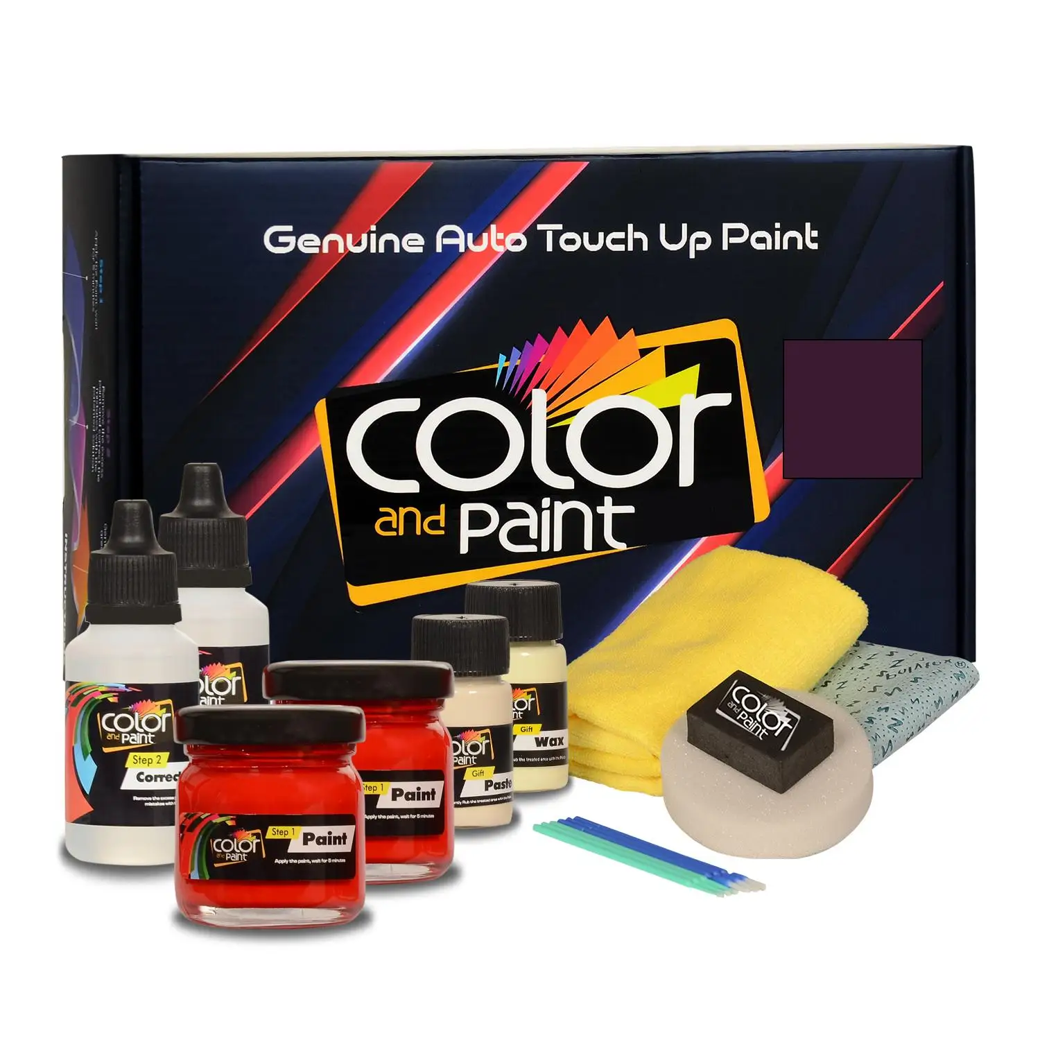 Color y pintura compatible con Ford America Automotive Touch Up Paint-Berenjena media oscura MET - GA - Pro care