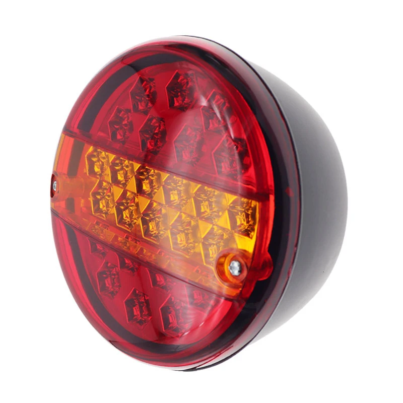 12V-24V Universial 20 led Car Tail Trailer Van Lights Truck caravana Taillight Rear Brake Stop Indicator Turn Signal Lamp Round
