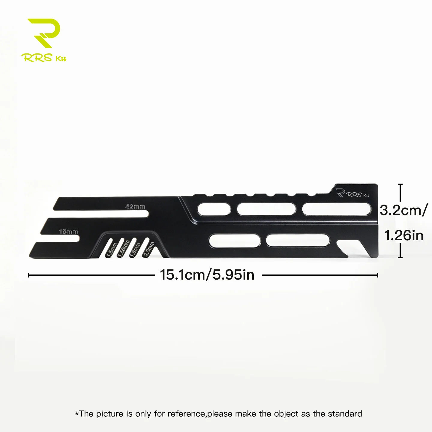 RRSKIT Multi Bike Disc Brake Truing Tool Rotor Alignment Correction Wrench Brake Pad Wear Measuring Gauge For All discs
