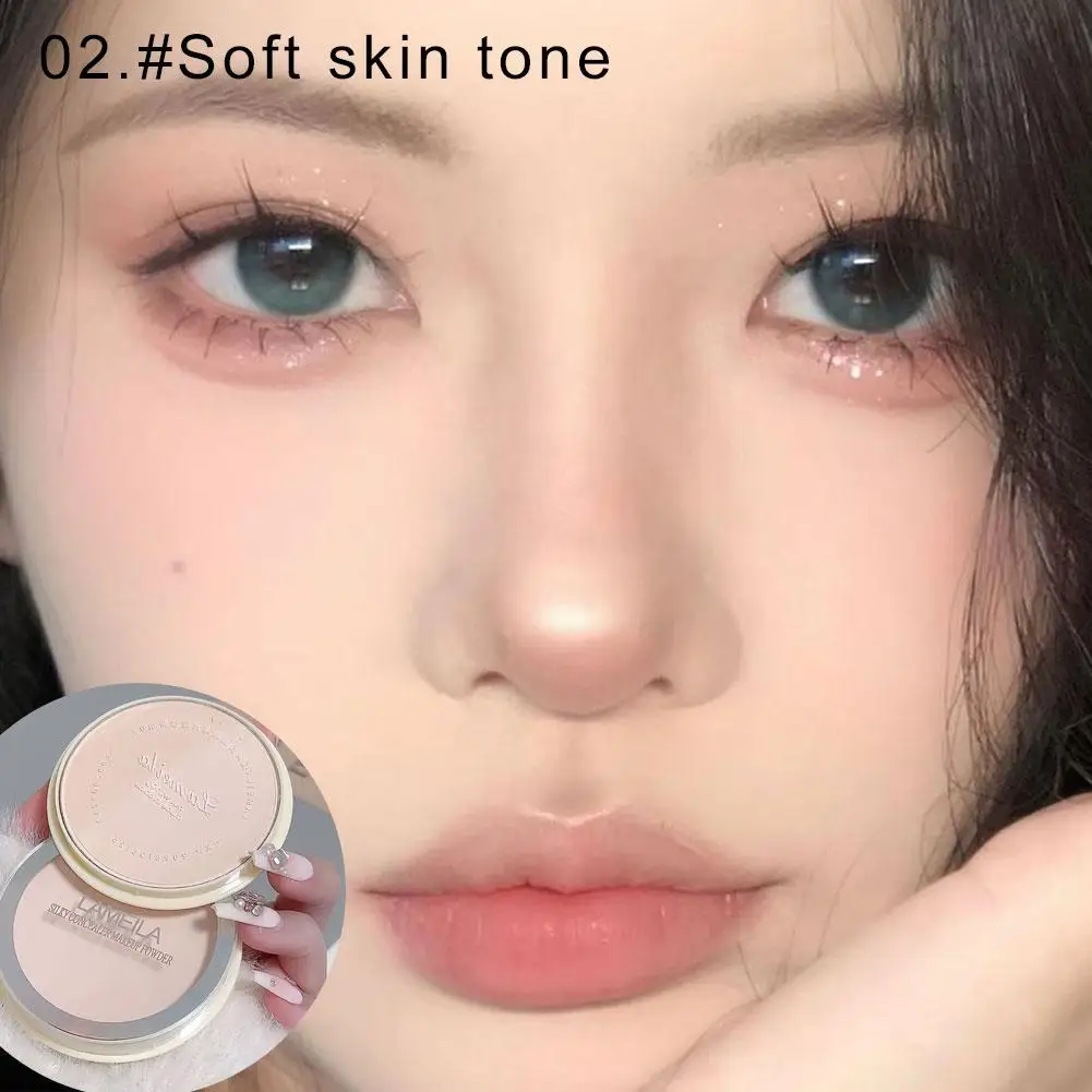 ルースパウダー保湿持続オイルコントロールメイクライト防水コンシーラーパウダー通気性顔化粧品美白 B9V5