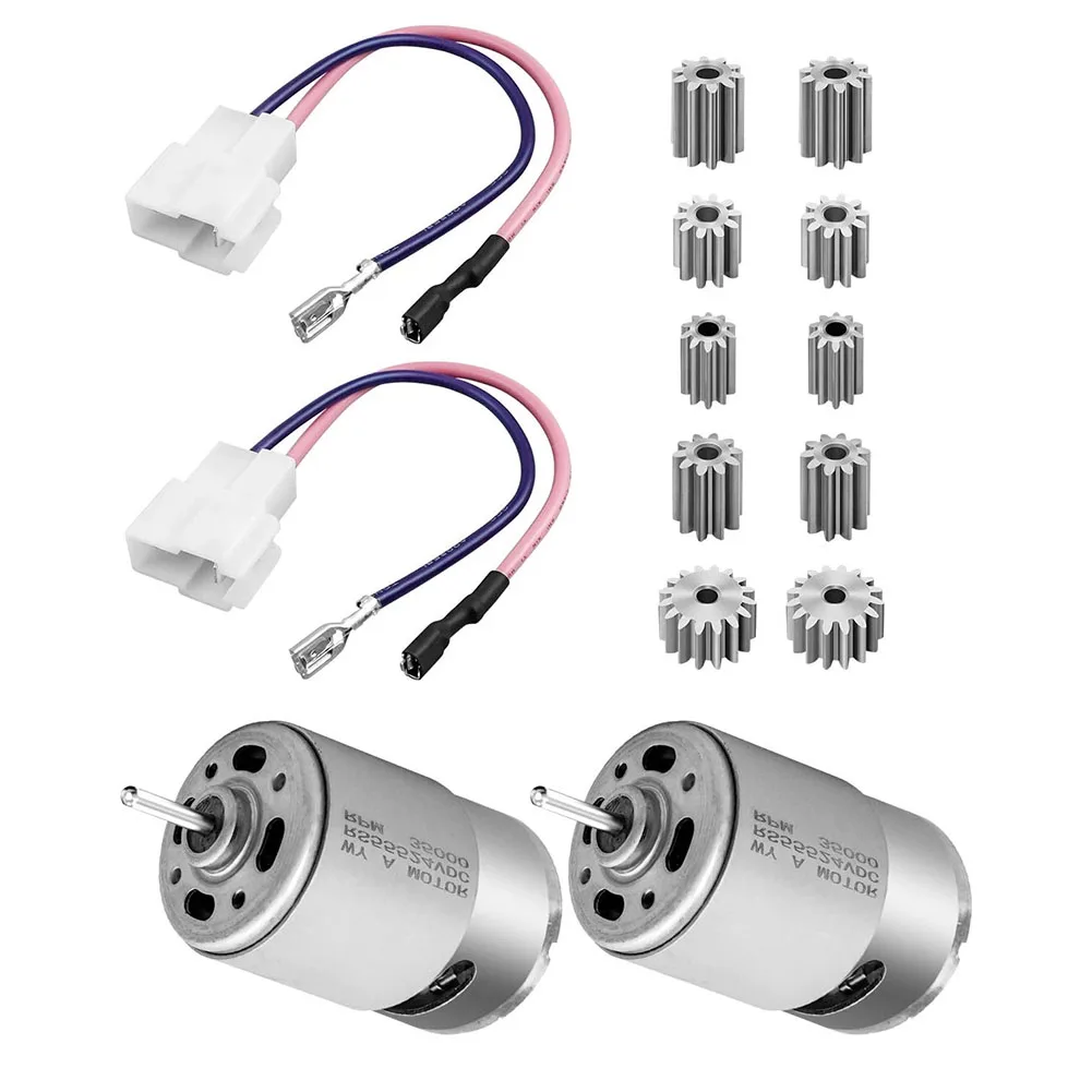 

2 Pcs Electric Vehicle Motor 18V 24V RS555 35000RPM High-speed Motor Gearbox Accessory For Child's Electric Scooter Motor