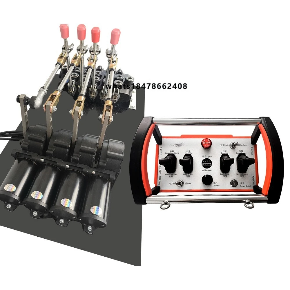 12v 24v Long Distance Industrial Hydraulic Proportional Joystick Wireless Truck Crane Remote Controller