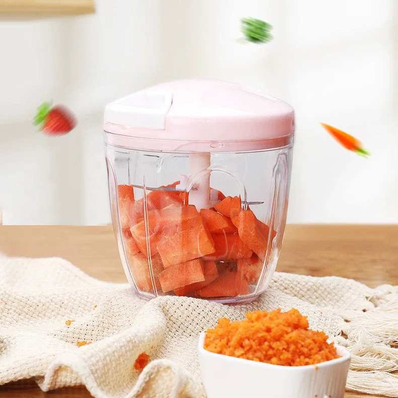 دليل اللحوم المفرمة الثوم المروحية اليد سحب الصحافة كسارة الخضار طاحونة الفلفل الحار البصل القاطع أدوات المطبخ الطبخ