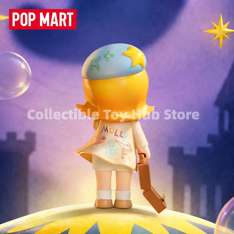 Genuine Pop Mart Hirono Dino Plush Pendant Molly Dream‑Chasing Bubble Figurine Trendy Collectible Doll Cute Gift Molly Art Toy view 5