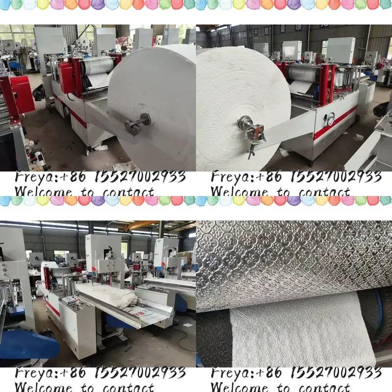 Small Business Napkin Folding Machine Commercial Interfolded Tissue Napkin Making Equipment